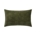 Yves Delorme - Housse de coussin en velours vert, Syracuse