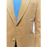 Veste droite en velours côtelé
