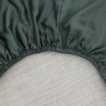 Kenzo - Drap housse en satin gris, K Pansa