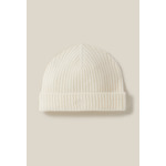 Bonnet côtelé cachemire broderie CP