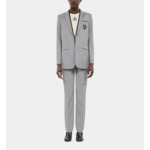 Veste Tailleur En Laine Taupe Femme