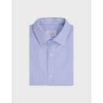 Chemise semi-ajustée rayée bleue