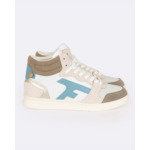 Baskets blanches & marron clair