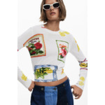 Pull à motifs tropicaux