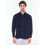 Chemise en velours côtelé certifié