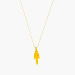 Chrome Hearts Collier Dagger Silicone Jaune