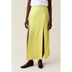 Jupe longue fluide à pinces