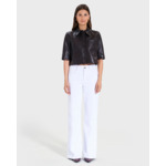 Chemise Celina Chocolat en cuir