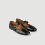 Ballerines en cuir brillant