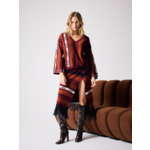 Pull cachemire Swanel POURPRE/ACAJOU