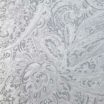 Yves Delorme - Taie d'oreiller en satin damassé gris, Foulard