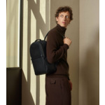 Sac à dos zippé Charles en cuir grainé