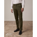 Chino geofrey en twill de coton uni vert