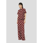 Top Tania-Bordeaux en Polyester