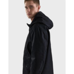Parka Denis à capuche en twill marine