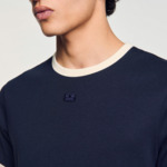 T-shirt bicolore à patch