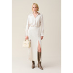 Jupe longue fluide à pinces