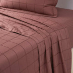 Olivier Desforges - Drap plat en satin de coton gris, Baptiste