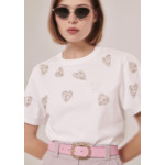 T-Shirt Taralove-Blanc en Coton