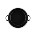 Cocotte ronde 28cm en fonte émaillée noire*