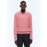 Polo point de riz en laine certifiée