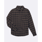Chemise marron & bleu marine