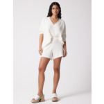 Short coton cachemire Manu ECRU