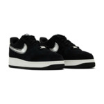 Nike Air Force 1 Low '07 LV8 Black Sail Embroidered Swoosh