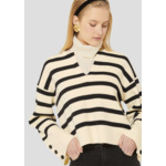 Pull Plongeoir-Ecru en Polyester