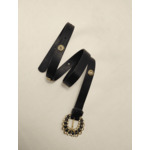 Ceinture en cuir à strass