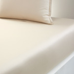 BOSS Home - Drap housse en satin de coton blanc, Loft