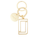 Double L - Porte-Cles Metal Double L - Gold