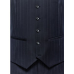 Gilet de costume en laine à rayures