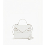 Sac à main double rabat moyen modèle Emilie en cuir signature T