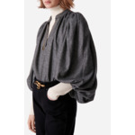 Blouse Bell En Laine & Soie