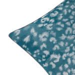 Yves Delorme - Housse de coussin en coton viscose bleu, Tioman