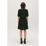 Robe courte volants noire