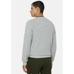 Pull Gris À Col Rond En Cachemire Mélangé