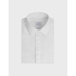 Chemise semi-ajustée gorge cachée blanche