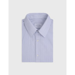 Chemise ajustée rayée bleue
