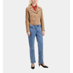 Blouson Cuir Suede Femme