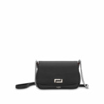 Lola de Lancel - MINI SAC CHAINE AVEC LOGO METAL - Petit Modèle - Noir