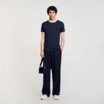 T-shirt bicolore à patch