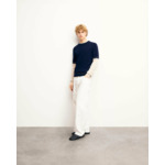 Pull Col Rond Liserés