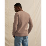Pull écru chiné