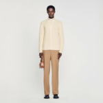 Cardigan zippé en maille