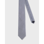 Cravate en seersucker rayée marine