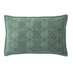 Yves Delorme - Housse de coussin en velours vert, Syracuse