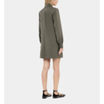 Robe Tailleur Courte Kaki Femme