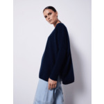 Pull poncho cachemire col V Faustine ASTRAL